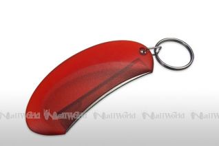 Schlüsselanhänger mit Kantenfeile - rot