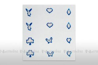 Stick-on Motive - trkis/center offen