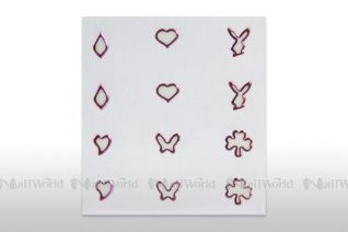 Stick-on Motive - rosa/center offen